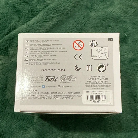 Funko Pop! US Agent Figure in Black, Red, White, Gold Accents - Picture 6 of 6